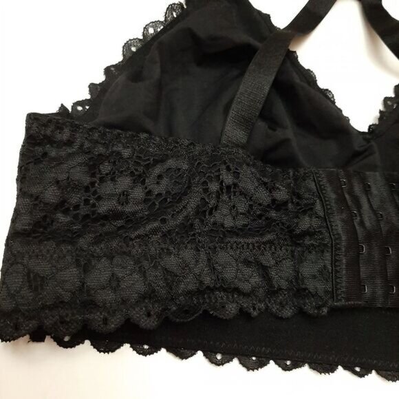 PARFAIT Adriana Black Lace Non-Wired Bralette Longline Bra Sz 36DD - Picture 12 of 16